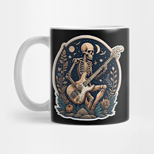 Guitar Player Skeleton - Guitarist Gift Mug